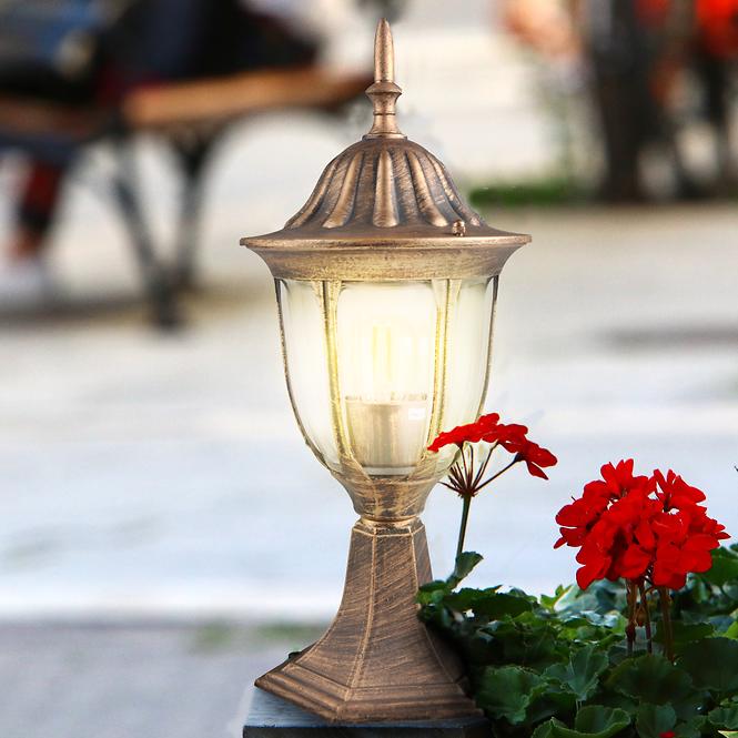 Stojaca záhradná lampa Florencia ALU3118LP patina KS1