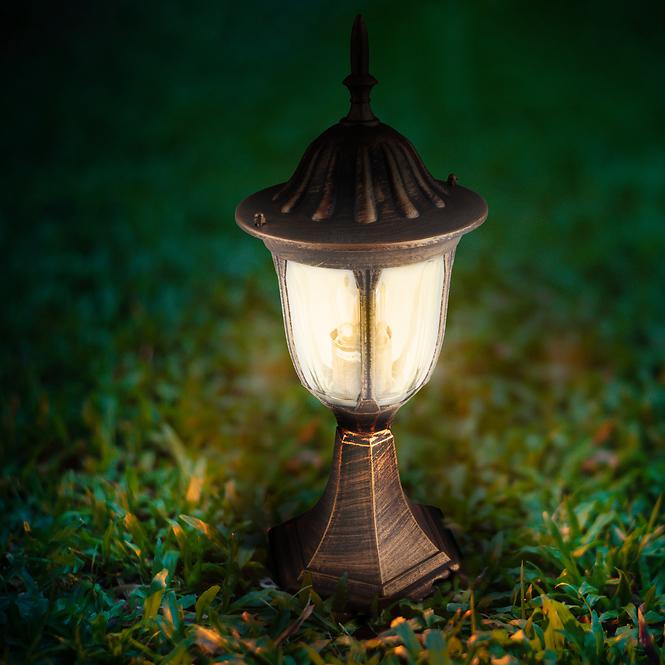 Stojaca záhradná lampa Florencia ALU3118LP patina KS1