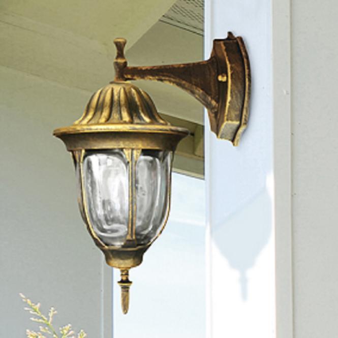 Nastenná záhradná lampa Florencia ALU3118DP patina KD1