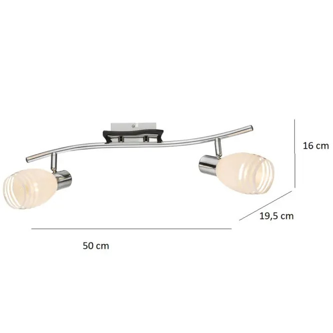 Stropné bodové svietidlo Venge 541010-2 LS2 chróm