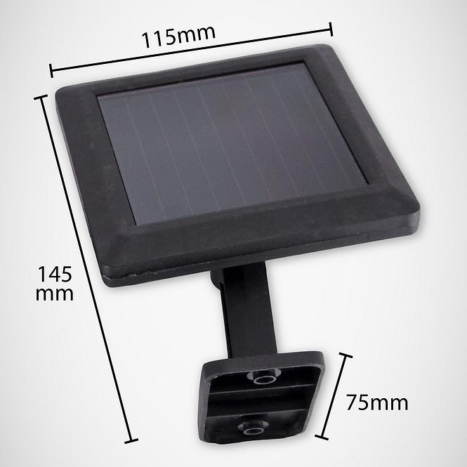 Solárna lampa s pohybovým senzorom  Solario LED 2W 6500K
