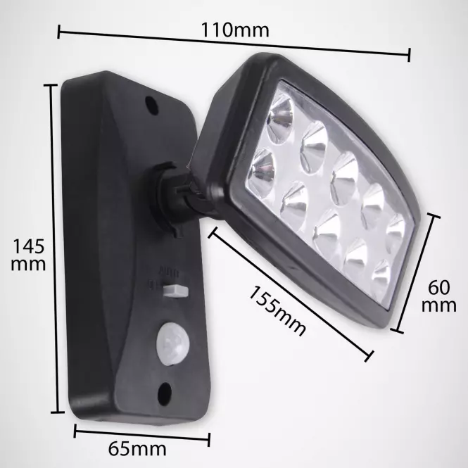 Solárna lampa s pohybovým senzorom  Solario LED 2W 6500K