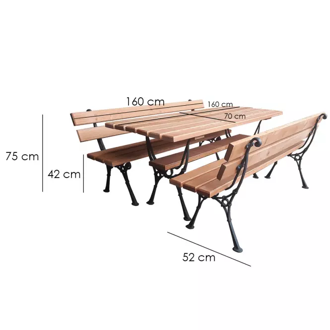 Záhradný komplet Kowal teak