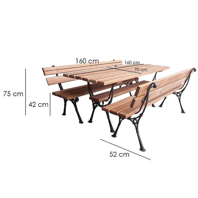Záhradný komplet Kowal teak