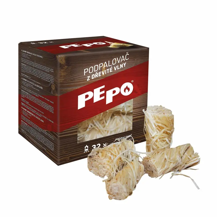 PE-PO Podpaľovač drevitá vlna 32 podpálení
