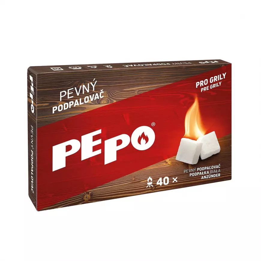 PE-PO Pevný podpaľovač krabička 40 ks