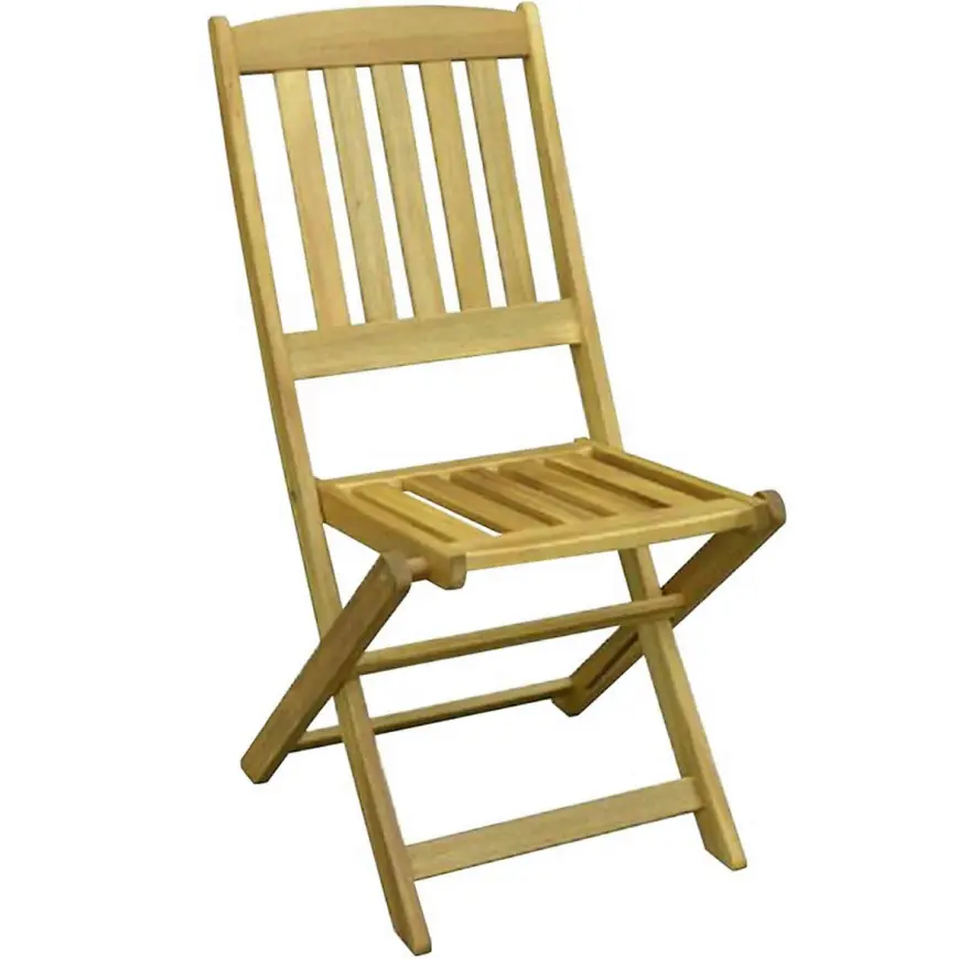 Záhradná stolička drevená skladacia