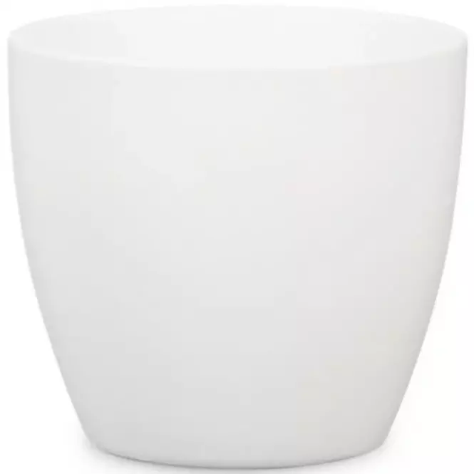 Keramický obal na kvetináč Scheurich 920, ø25cm, biela