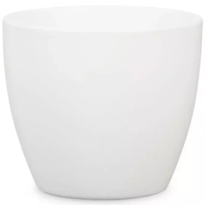 Keramický obal na kvetináč Scheurich 920, ø28cm, biela