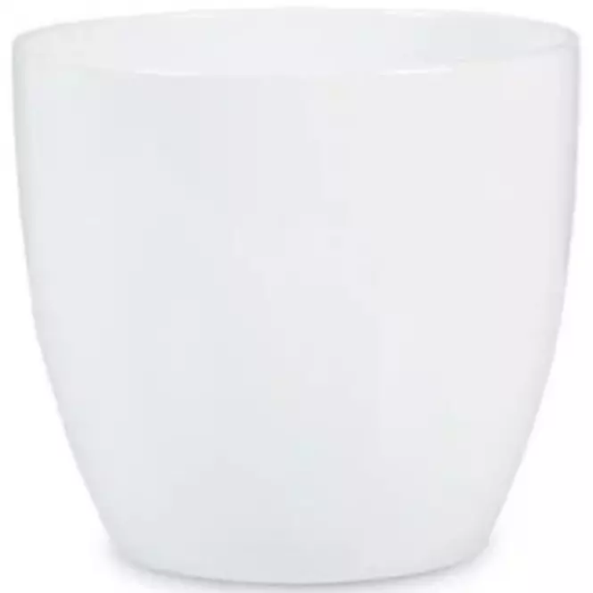 Keramický obal na kvetináč Scheurich 920, ø11cm, farba biela