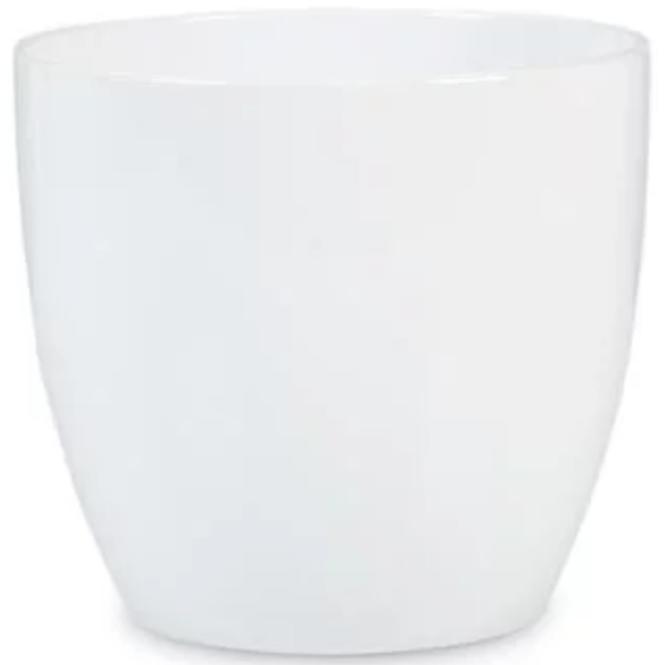 Keramický obal na kvetináč Scheurich 920, ø11cm, farba biela