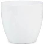 Keramický obal na kvetináč Scheurich 920, ø14cm, biela