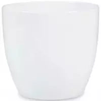 Keramický obal na kvetináč Scheurich 920, ø14cm, biela