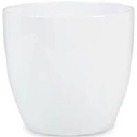 Keramický obal na kvetináč Scheurich 920, ø14cm, farba biela