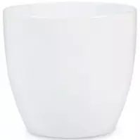 Keramický obal na kvetináč Scheurich 920, ø19cm, farba biela