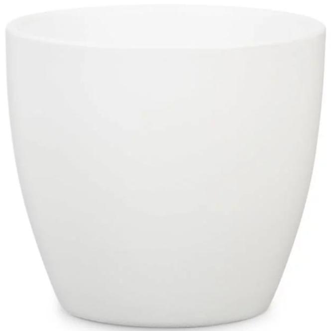 Keramický obal na kvetináč Scheurich 920, ø33cm, biela