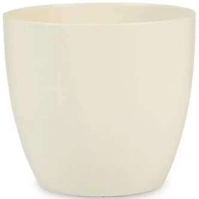 Keramický obal na kvetináč Scheurich 920, ø14cm  krémová
