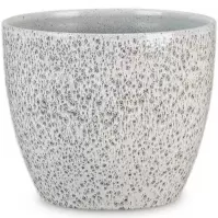 Keramický obal na kvetináč Scheurich 920, ø22cm,  čierna trblietavá