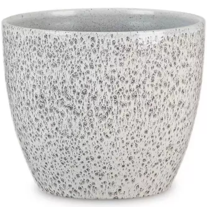 Keramický obal na kvetináč Scheurich 920, ø22cm,  čierna trblietavá