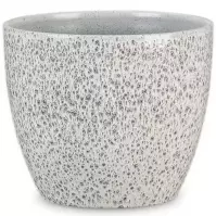 Keramický obal na kvetináč Scheurich 920, ø16cm, čierna trblietavá