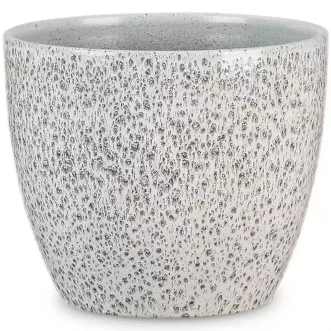 Keramický obal na kvetináč Scheurich 920, ø25cm, čierna trblietavá