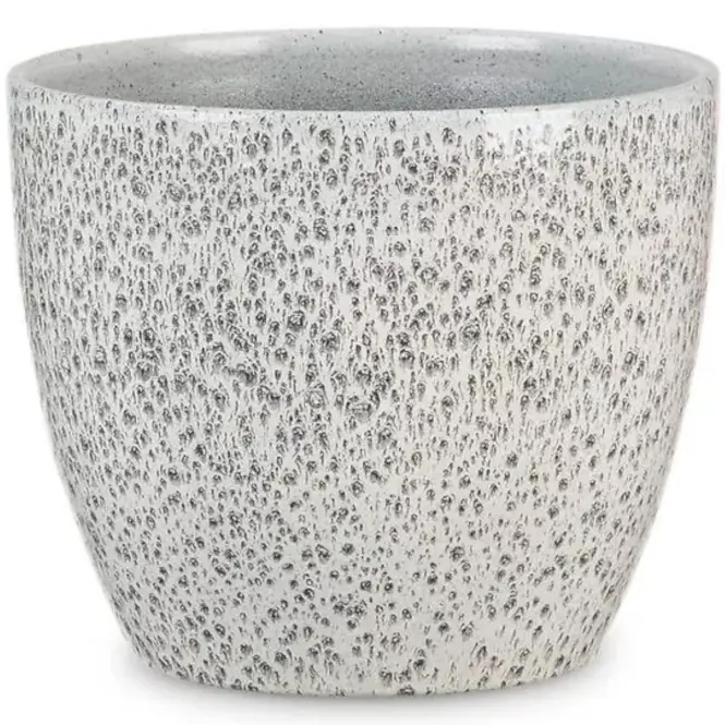 Keramický obal na kvetináč Scheurich 920, ø25cm, čierna trblietavá