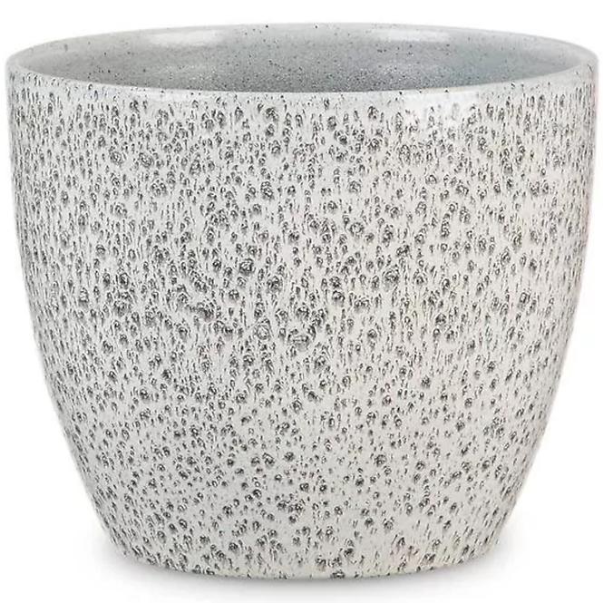 Keramický obal na kvetináč Scheurich 920, ø25cm, čierna trblietavá