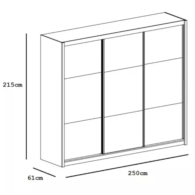 Skriňa Cordoba 250 cm,4