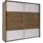Skrinka Latika dub lefkas burgund/biela 230 cm