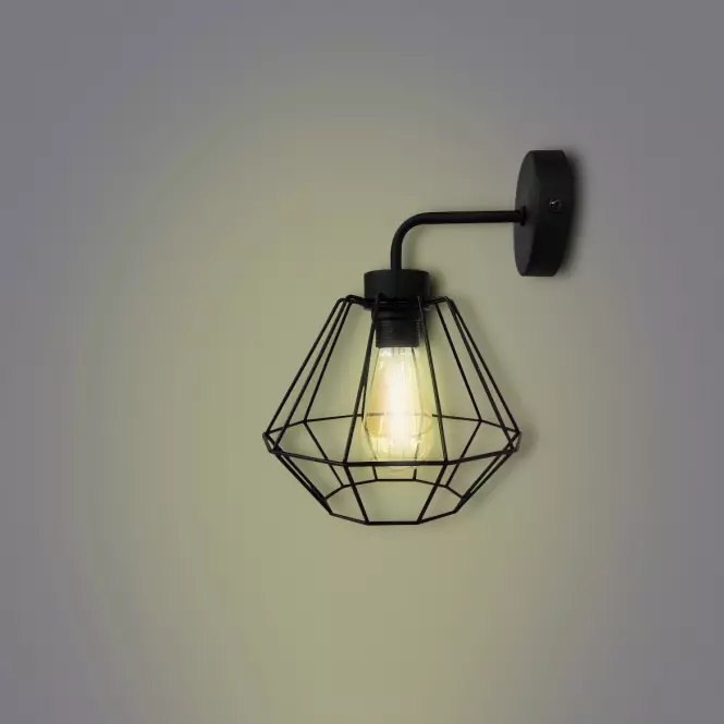 Nástenné svietidlo Diamond Black 2183 K1