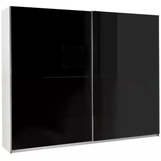 Skriňa Lux 1 čierna/biela 244 cm