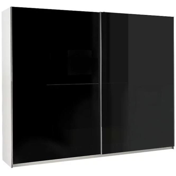 Skriňa Lux 1 čierna/biela 244 cm