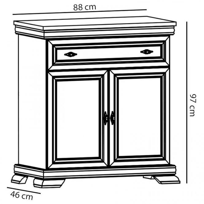 Komoda Kora KK1  biela