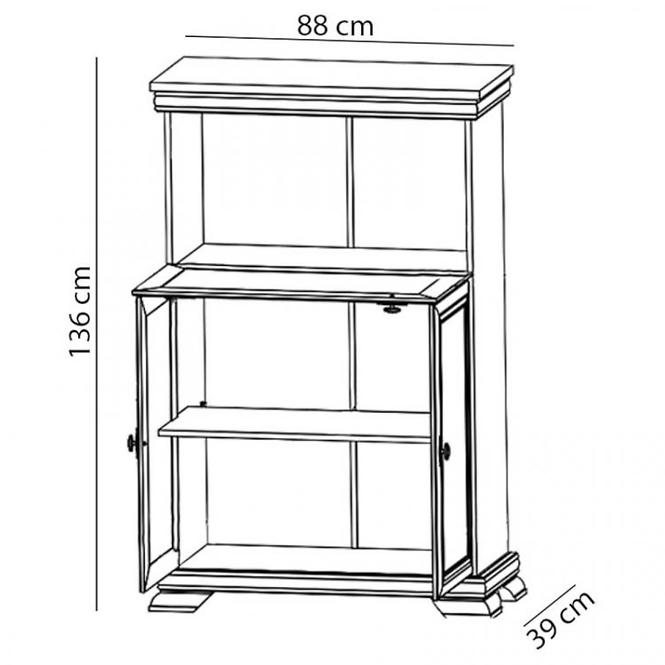 Komoda Kora KK5 biela,2