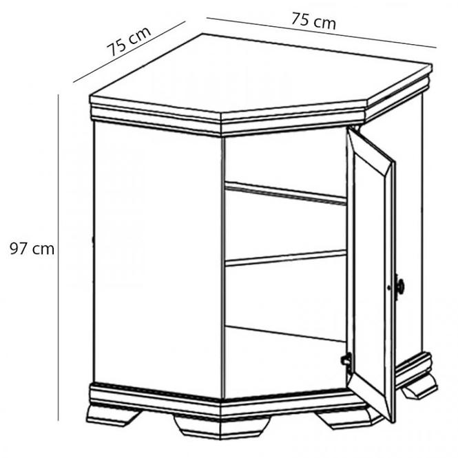 Skrinka kora kkn1 biela,2