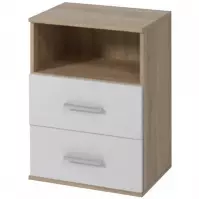 Nočný stolík Goda III 2S sonoma/biela