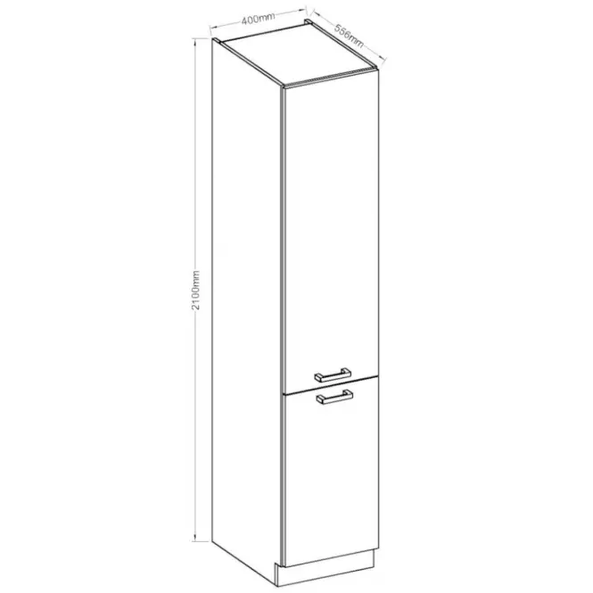 Skrinka do kuchyne Bianka 40DK-210 2F,3