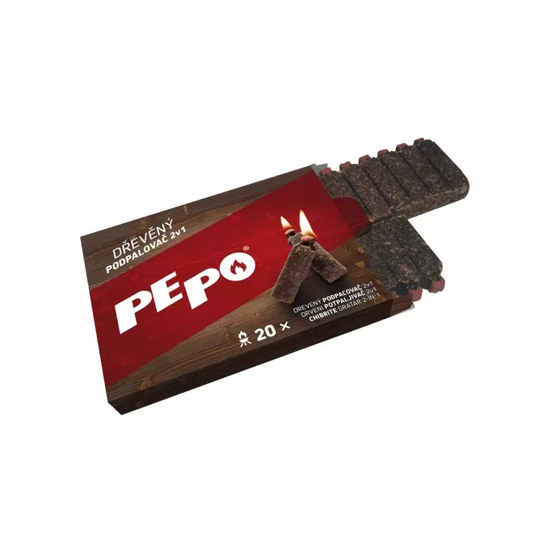 PE-PO Drevený podpaľovač 20 podpálení