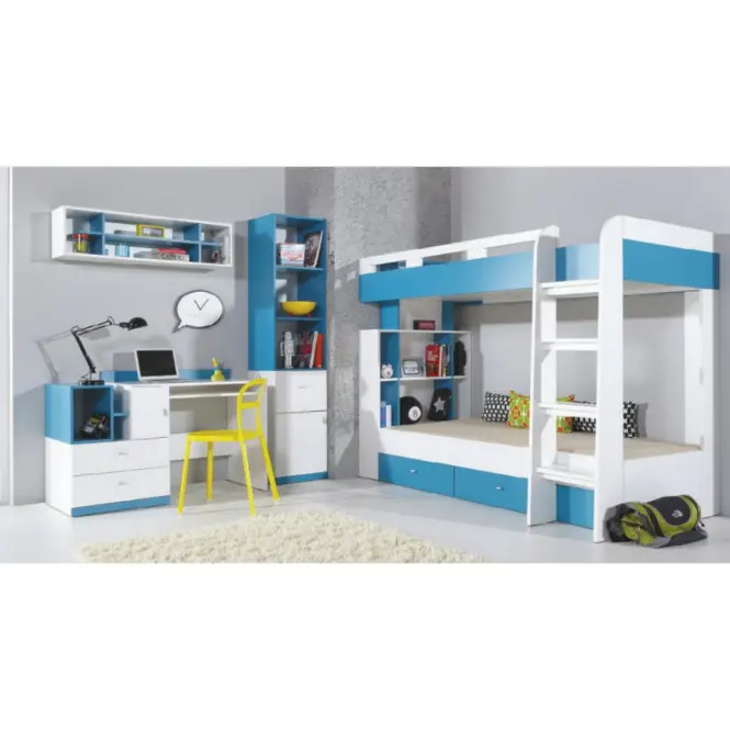 TV stolík Mobi MO-12 biela /tyrkys,4