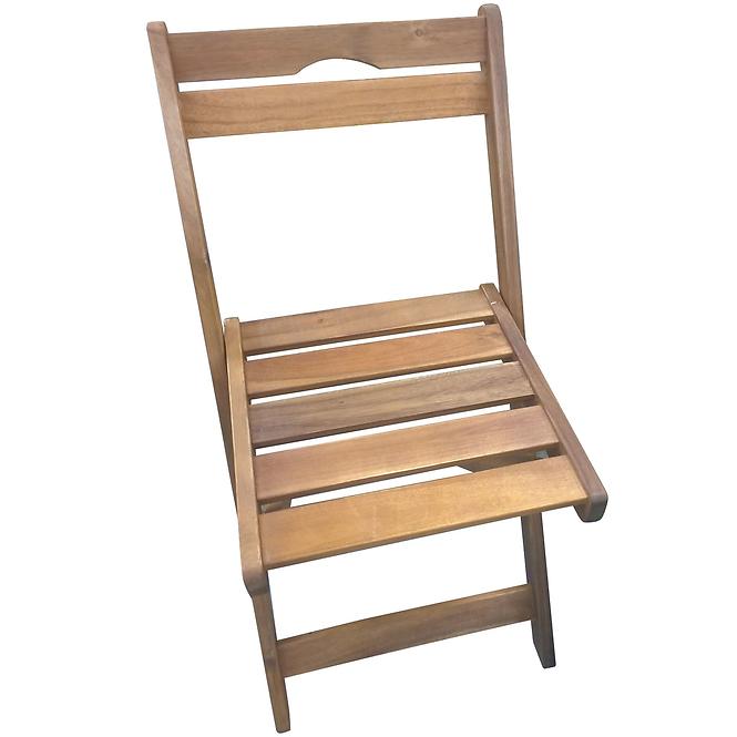 Záhradná stolička drevená skladacia