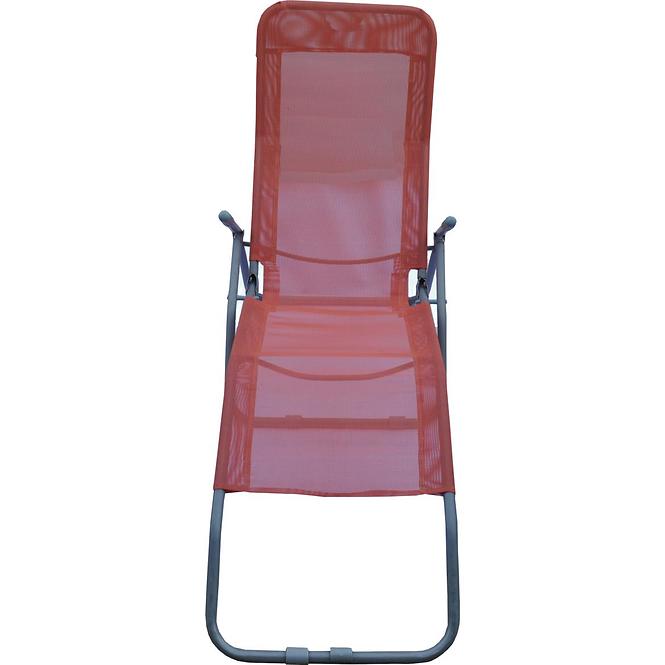 Záhradné lehátko D-054 oranžové,4
