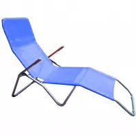 Záhradné ležadlo D-054 modré