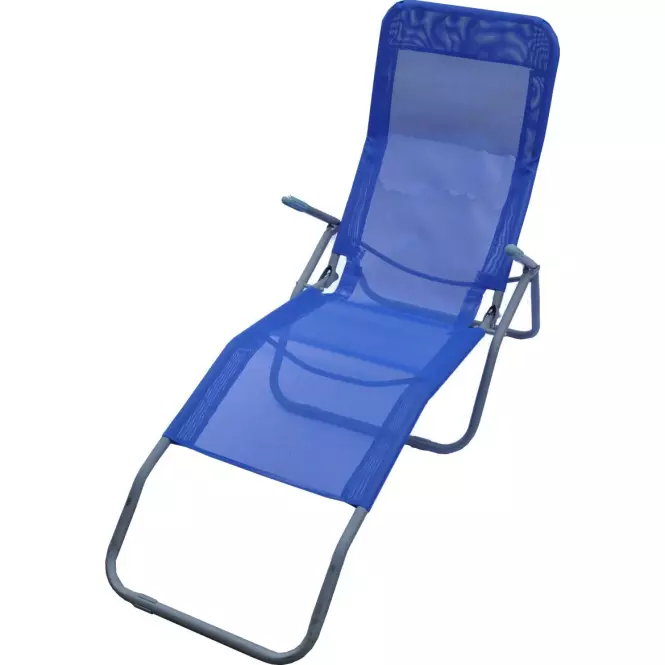 Záhradné ležadlo D-054 modré