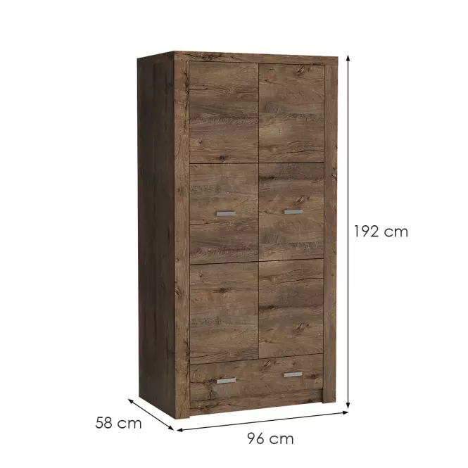 Skriňa Indianapolis I 96 cm jaseň,2