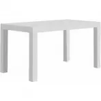 Rozkladací stôl 140x80+40cm bia