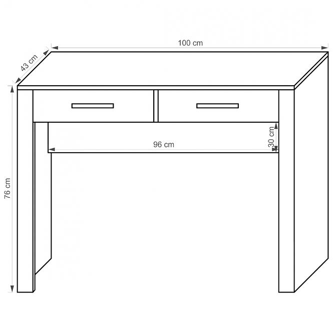 Písací stôl Cezar 16  d/son