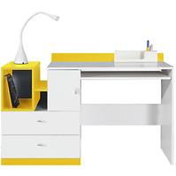 Písací stôl Mobi MO-11 bielo žlta