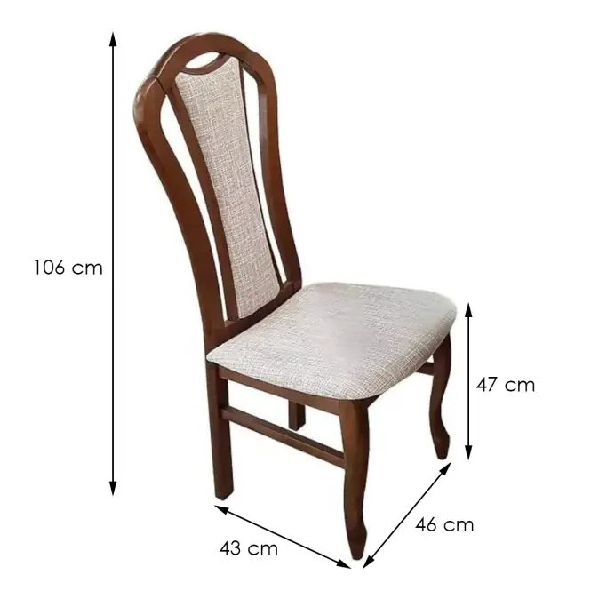 Stolička W15 svetlý orech KS3428 O,3