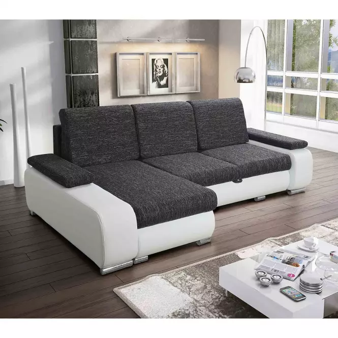 Rohová sedacia súprava Latte Berlin 3 + Soft hnedy