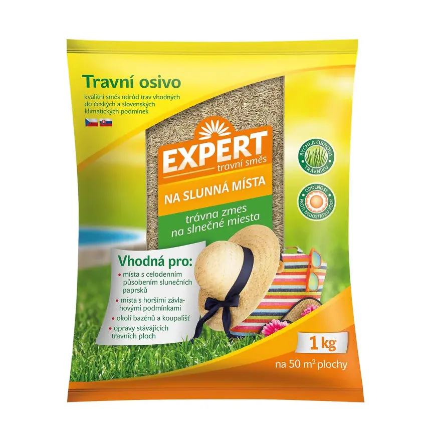 Trávna zmes EXPERT - na slnečné miesta